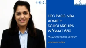 HEC Paris Admit Pranjal
