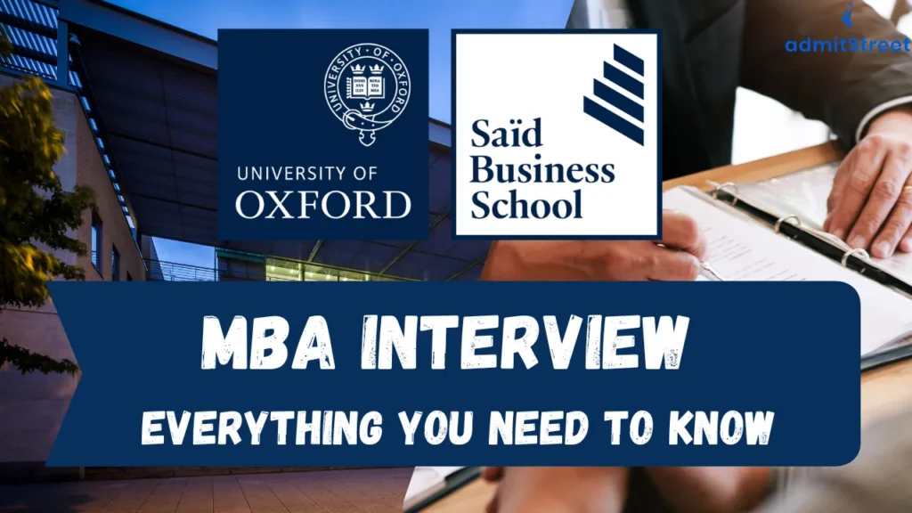 Oxford Said MBA Interview