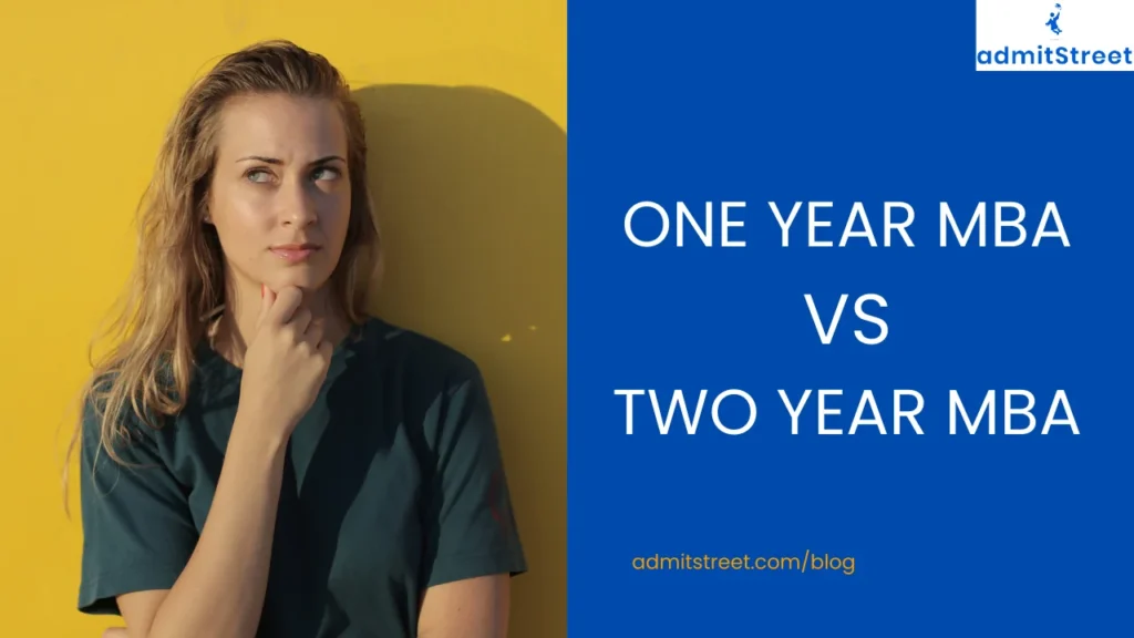 one year MBA vs two year MBA