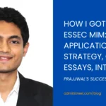 Prajjwal ESSEC MiM Admit Success Story