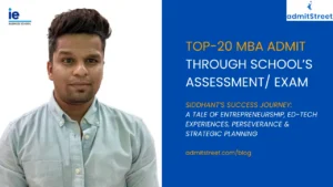 Siddhant IE MBA Admit
