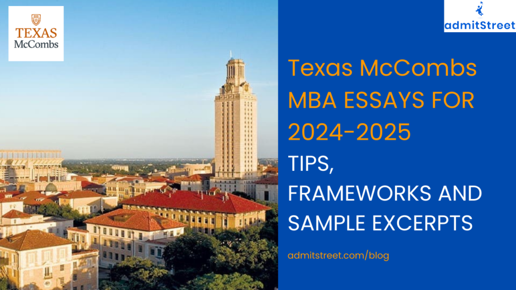 Texas McCombs MBA Essay Tips Analysis and Framework