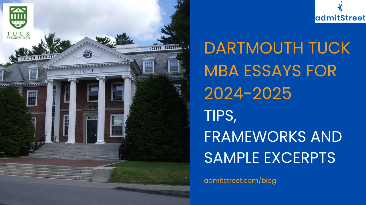 Dartmouth Tuck MBA Essay Tips Analysis and Framework