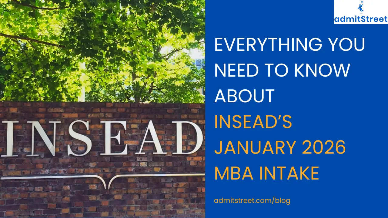 INSEAD MBA Jan Intake 2026