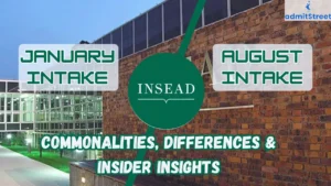 INSEAD MBA January vs August Intake